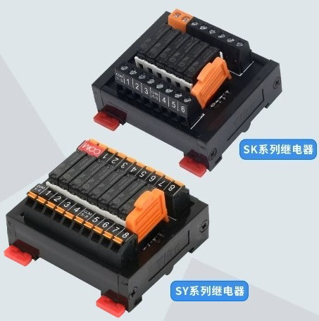 Relay Module 4 Channel - وحدة ريلاي SK/SY، مضخم PLC، لوحة