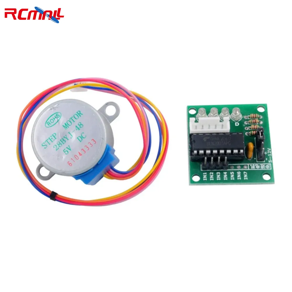 Stepper Motor 28Byj - 28BYJ-48 4 المرحلة تيار مستمر والعتاد
