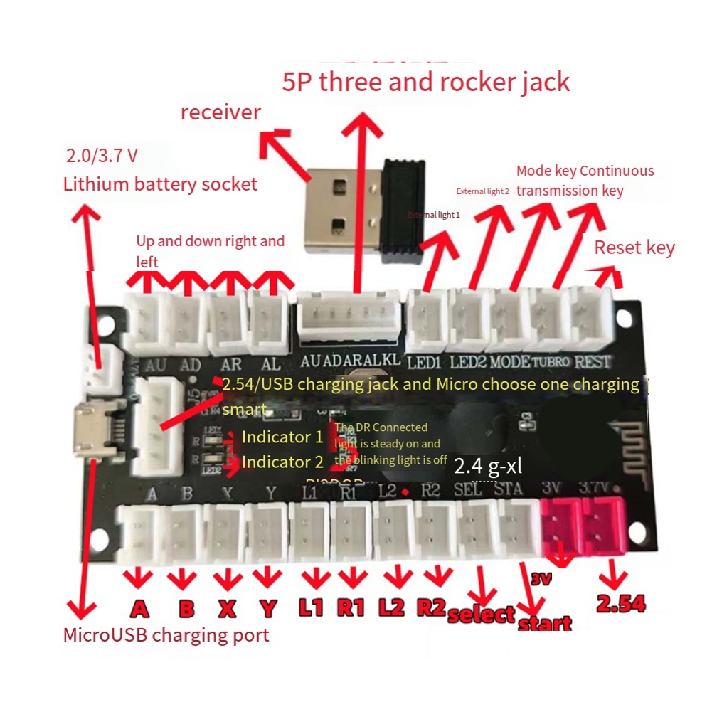 Joystick Module - لوحة تحكم ألعاب لاسلكية L77A بتقنية