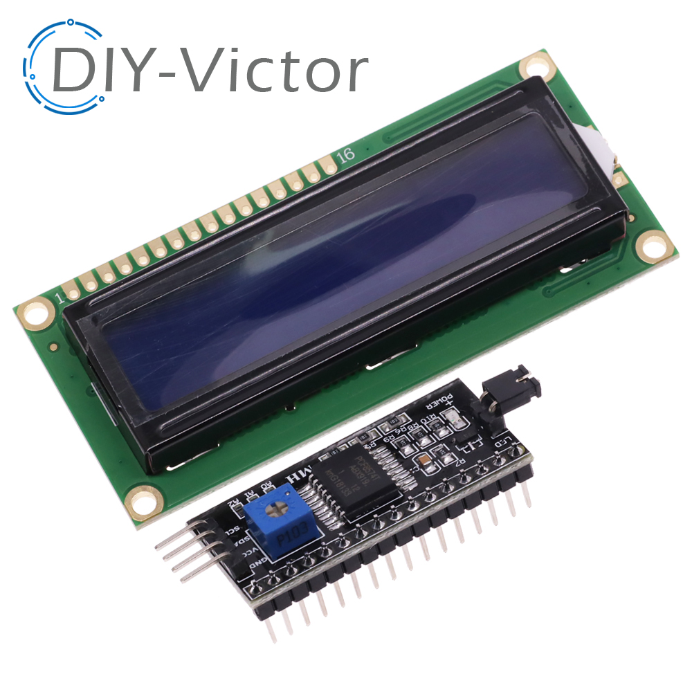 Lcd 1602 - 1602 16x2 HD44780 لوحدة مهايئ الواجهة