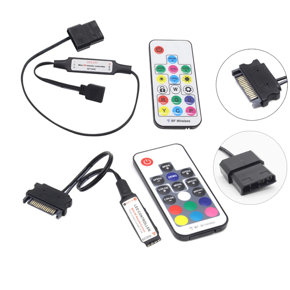 Ws2812B Strip 5V - SATA موليكس RGB تحكم 5 فولت