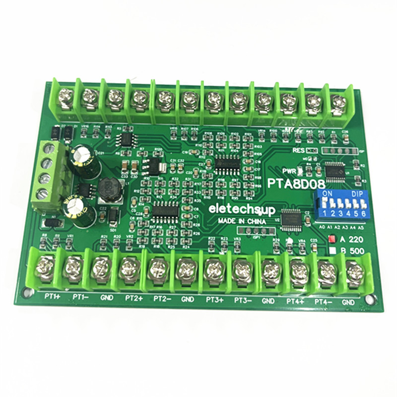 Ds18B20 - PTA8D08 8AI RS485 المدخلات التناظرية PT100