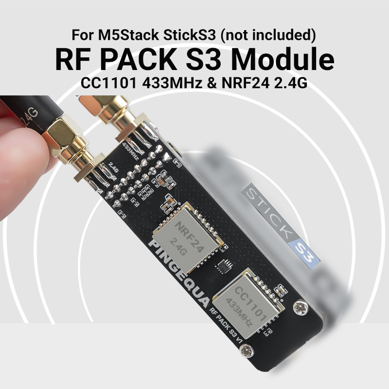 Nrf24L01 - وحدة M5Stack StickS3 ثنائية النطاق CC1101