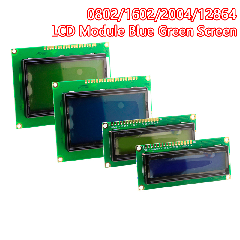 Lcd 1602 - وحدة LCD الأزرق شاشة خضراء لاردوينو