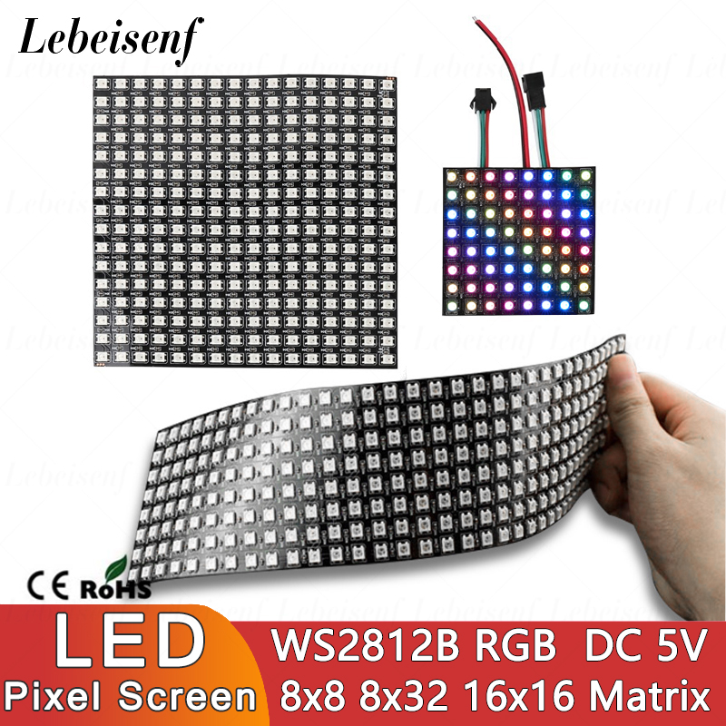 شاشة LED رقمية بكسلات WS2812B  - مراجعة Ws2812B وسعره