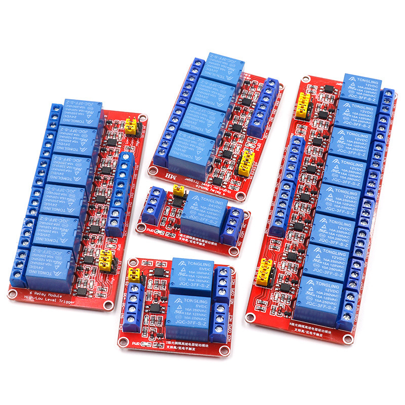 وحدة ترحيل بـ 1/2/4/8 قنوات، ت - مراجعة Relay Module 4 Channel وسعره