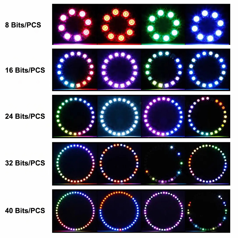 حلقة إضاءة LED ذكية WS2812 بيك - مراجعة Ws2812B وسعره