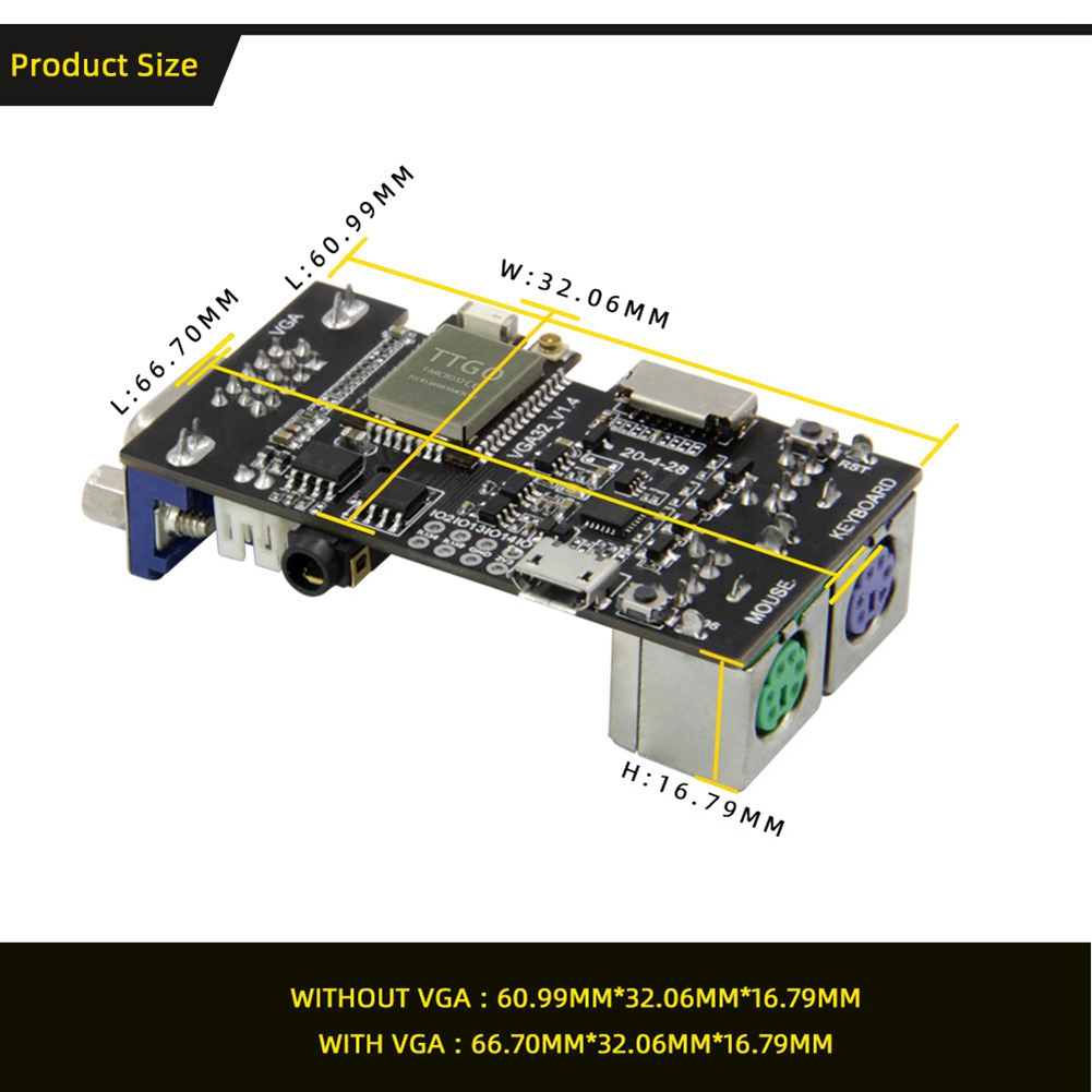 رائجة البيع FabGL VGA32 VGA ES - مراجعة Joystick Module وسعره