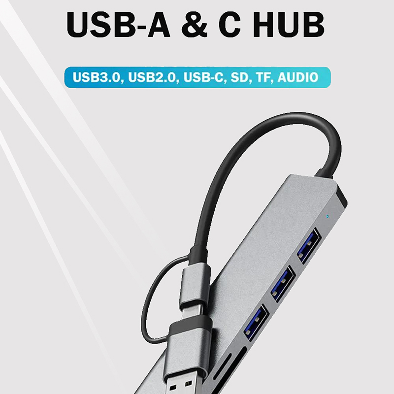 محول USB متعدد المنافذ 8 في 1  - مراجعة Sd Card Module وسعره