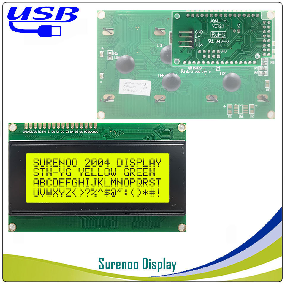 Surenoo LCD2USB USB 204 20X4 2 - مراجعة Lcd 1602 وسعره