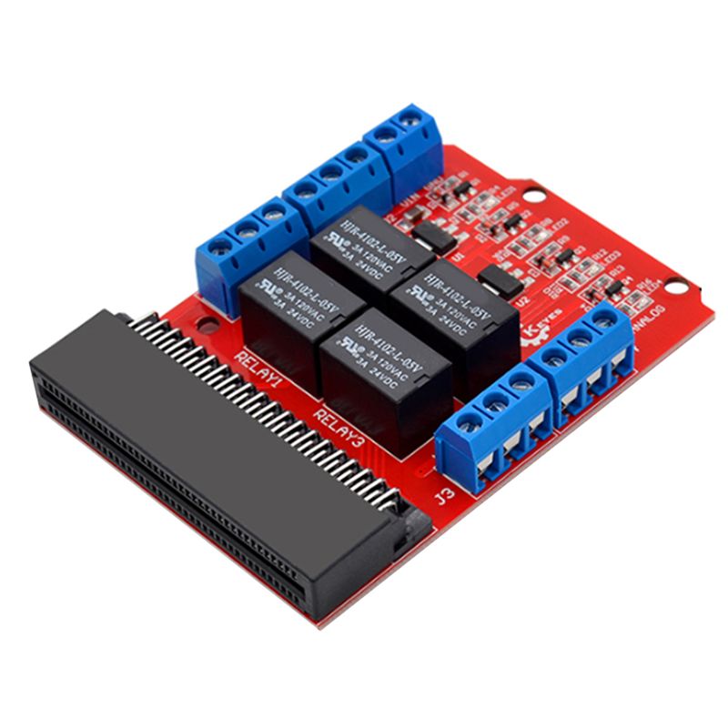 وحدة ترحيل A64I Microbit بأربع - مراجعة Relay Module 4 Channel وسعره