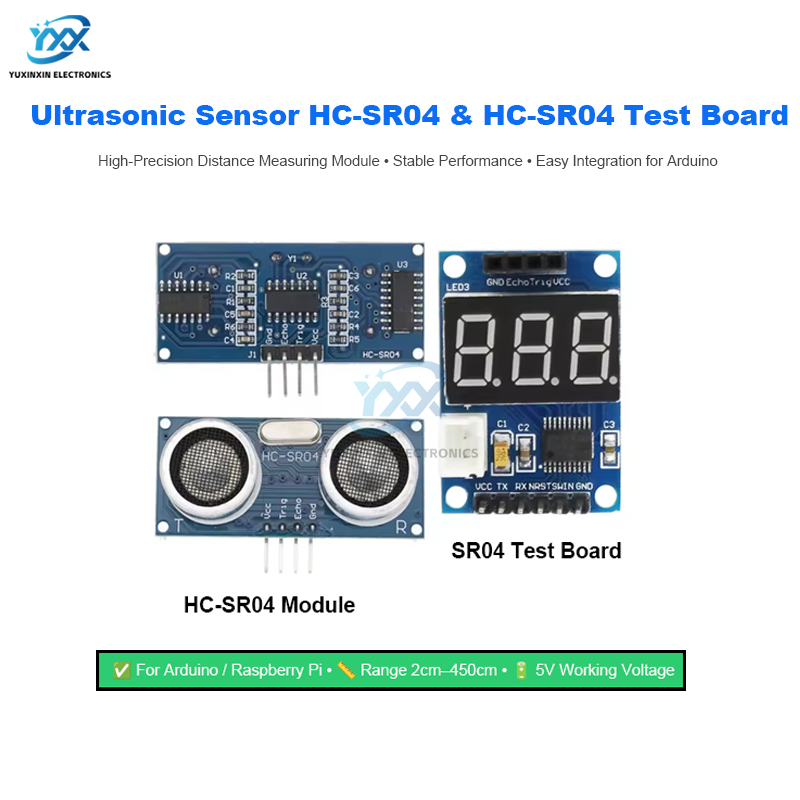 مستشعر بالموجات فوق الصوتية HC - مراجعة Ultrasonic Sensor Hc-Sr04 وسعره