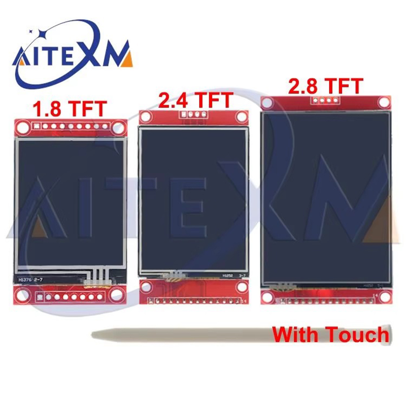 SPI شاشة تسلسلية مع اللمس 1.8  - مراجعة Tft Display 2.4 وسعره