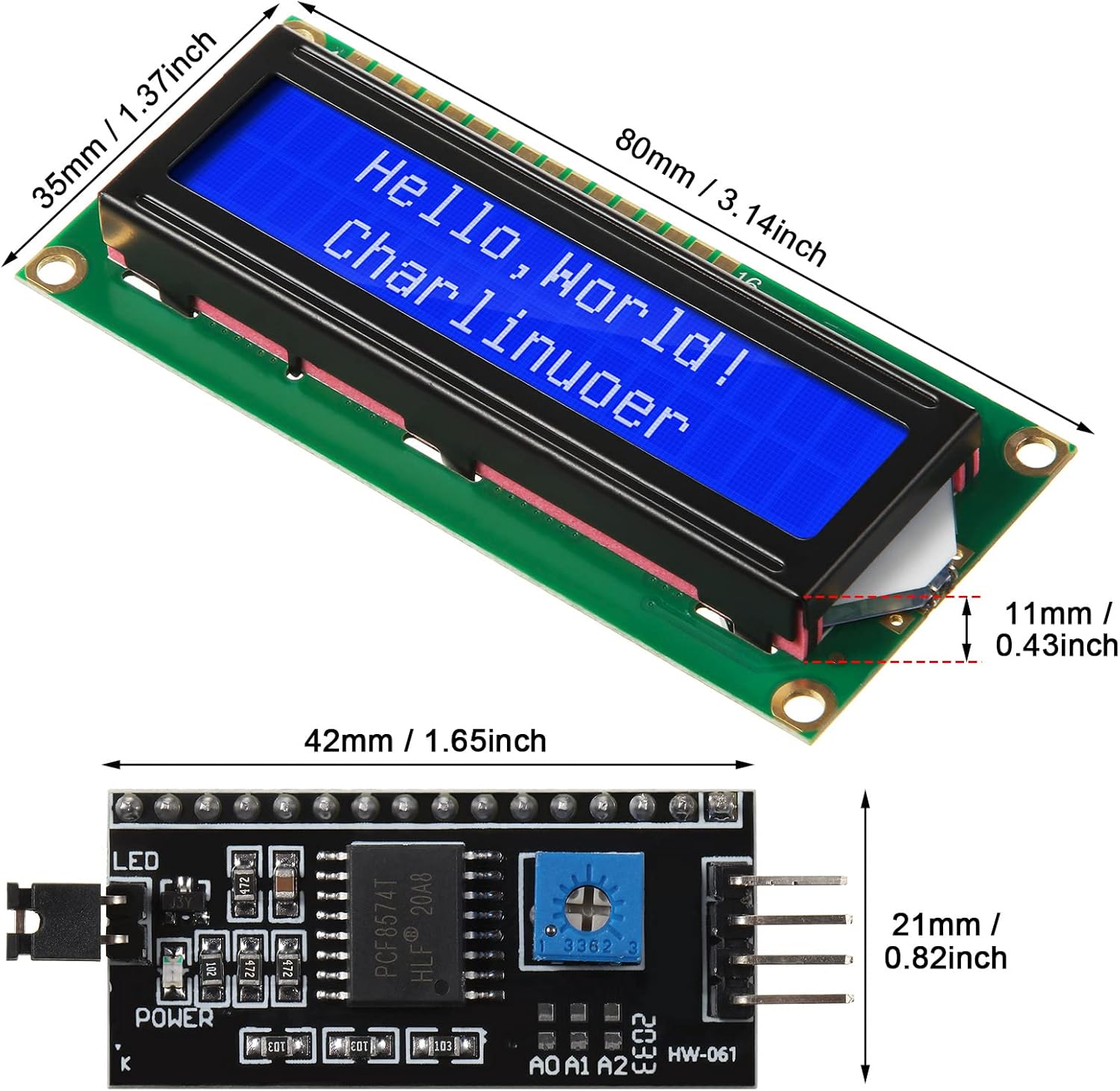مجموعة واحدة من شاشة LCD 1602  - مراجعة Lcd 1602 وسعره