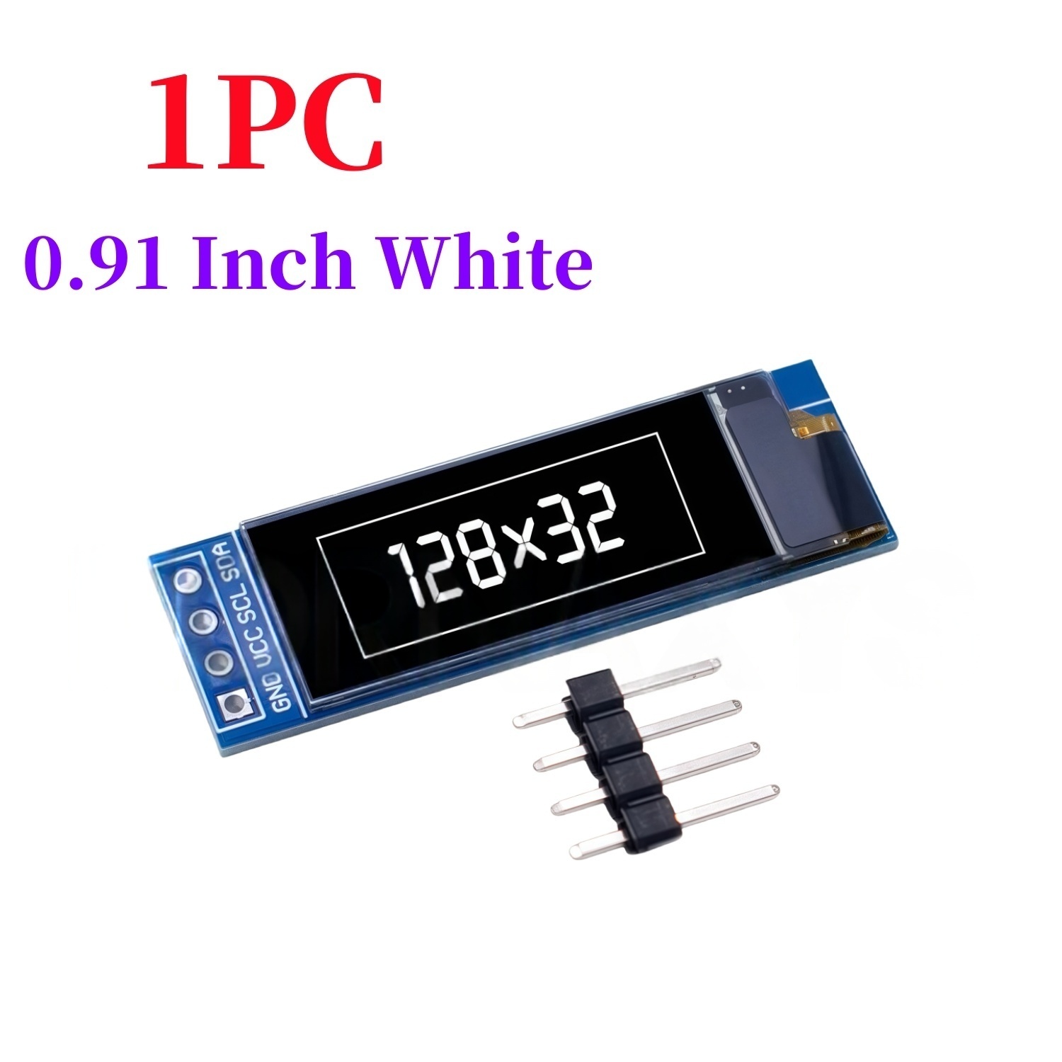 شاشة OLED بيضاء/زرقاء مقاس 0.9 - مراجعة Ssd1306 وسعره