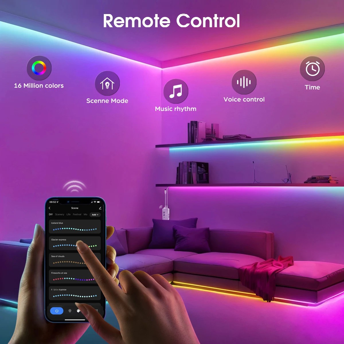 الذكية TUYA WS2811 RGB IC Drea - مراجعة Ws2812B Strip 5V وسعره