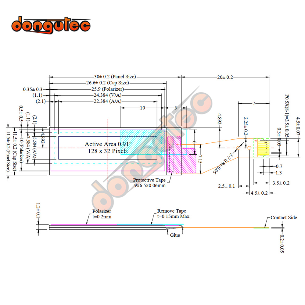 قابس واجهة شاشة OLED لواجهة DN - مراجعة Ssd1306 وسعره